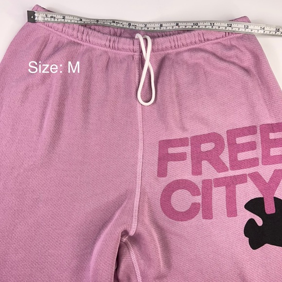 Freecity Superfluff Lux OG Rose Water Splash Pink Sweatpants Women's Sz XS-M New - Picture 14 of 14